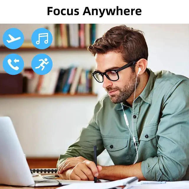 Alt view image 6 of 6 - Wired Earbuds Headphones for Chromebook ThinkPad Laptops,3.5mm Plug | Noise Cancelling Ear Buds with Microphone,3,5mm Jack Earphones for Kindle Fire Tablet/Samsung A14 A15/Switch PC School