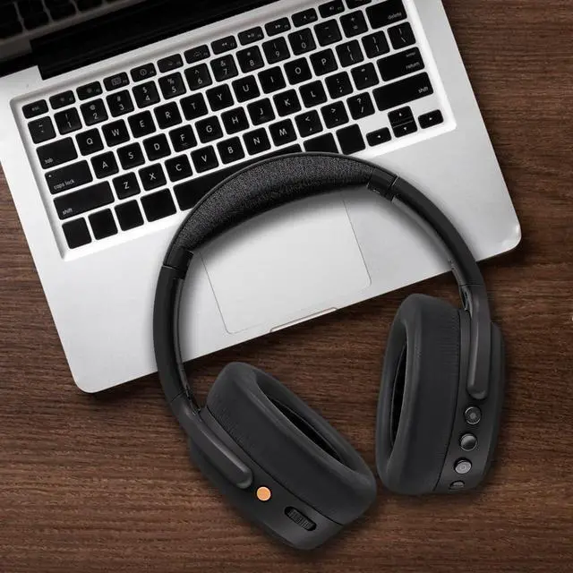 Alt view image 7 of 7 - Ear Pads Replacement for Skullcandy Crusher ANC 2 (Do Not Fit Crusher ANC) Over-Ear Noise Cancelling Wireless Headphones, Earpads Ear Cushions with Protein Leather Memory Foam (Black)