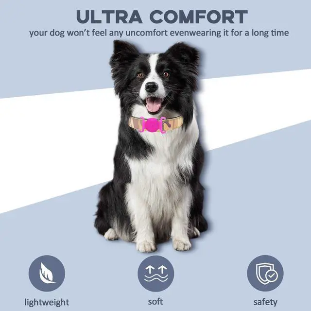 Alt view image 6 of 7 - GPS Tracker for Dogs, Mini GPS Cat Tracker, IPX8 Waterproof GPS Trackers for Cats with Holder, No Monthly Fee, Work with Apple Find My(iOS Only), Smart Trackers for Dogs-YGPink-2