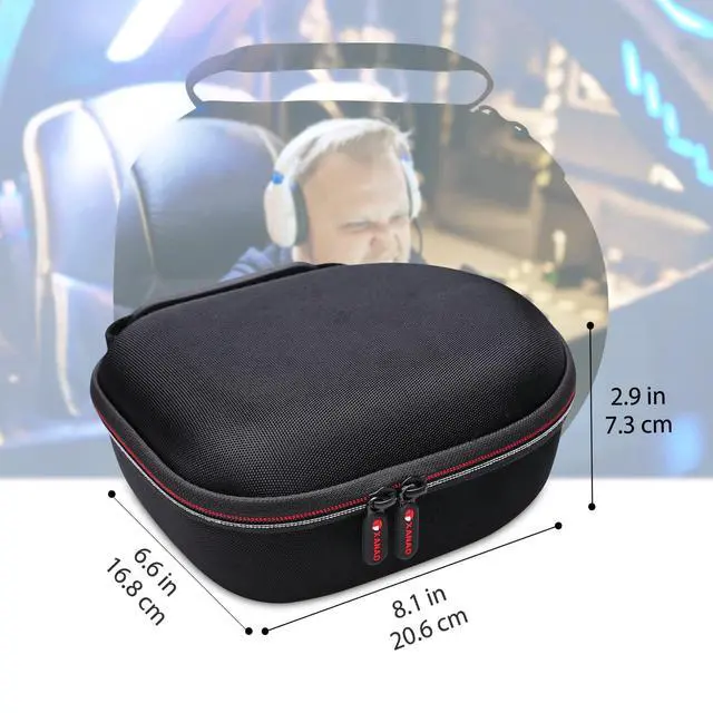 Alt view image 5 of 6 - Headphone Headset Case Compatible with CMF, JBL, Beats, Sony, Soundcore Anker, Raycon, TOZO, SteelSeries, Logitech, Jabra, Bose, Audio-Technica, Sennheiser HeadphonesOuter Black+Inner Gray