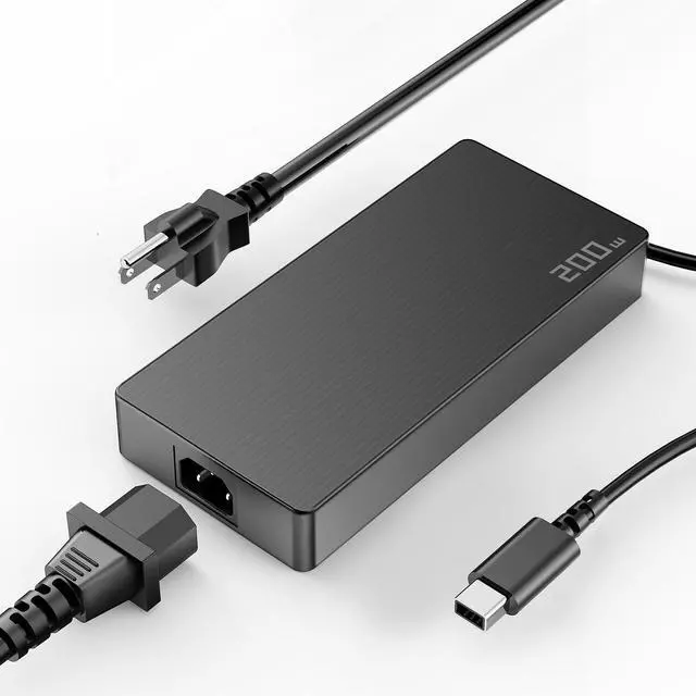 Main image of 200W 20V 10A AC Adapter Laptop Charger Rectangle Tip Compatible with Asus ROG Zephyrus G14 GA403 GA605 2024 2025 TUF Gaming A14 Flow Z13 ProArt P16 GA403WR GA605WV FA401WV HN7306 H7606