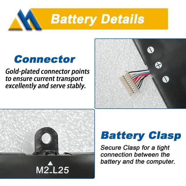 Alt view image 4 of 6 - 61.4Wh SP04XL L28764-005 Laptop Battery Replacement for HP Spectre X360 13T-AP000 13-AP0XXX 13-AP0013DX 13-AP0045NR 13-AP0053DX Series HSTNN-IB8R HSTNN-OB1B L28538-AC1 TPN-Q203 15.4V 3990mAh