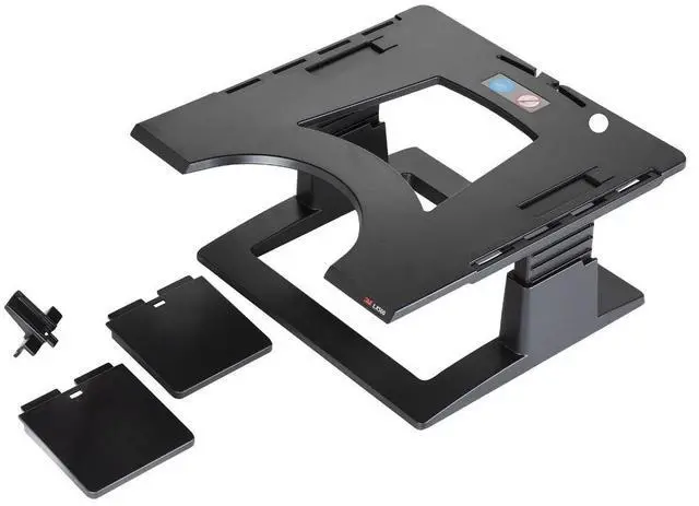 Main image of Adjustable Notebook Riser, 13 in x 13 in x 2 in | Adjustable Laptop Stand For Desk Raises, Raises Notebook for Better Viewing, Desktop Accessory With Cable Management