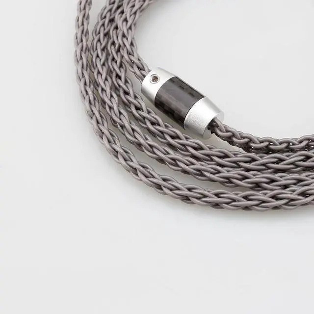 Alt view image 6 of 6 - 4.4mm to Dual 3.5mm / 2.5mm Male Cable Compatible for Hifiman HE4XX HE400S, HE-400i Headphones 8 Core Braided Silver Plated Replacement Audio Upgrade Cable 2M (4.4mm to Dual 2.5mm Male)