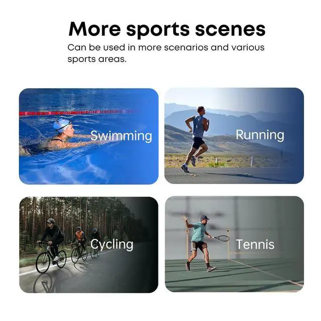 Alt view image 5 of 6 - Bone Conduction Headphones IPX8 Swimming Waterproof Dustproof Sweatproof MP3 Player Headset Underwater Music Player 32GB Memory, Open-Ear Wireless Bluetooth 5.4 with Mic for Running, Cycling