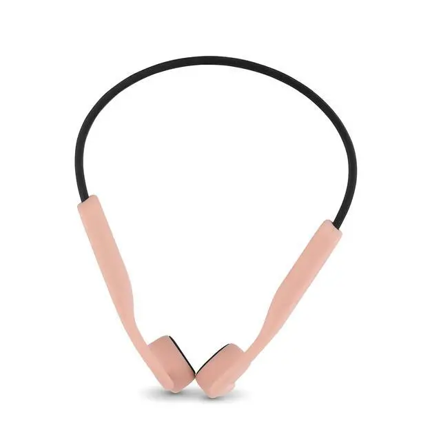 Alt view image 2 of 6 - Bone Conducting Wireless Headphones - Open-Ear Wireless Bluetooth 5.0 Sports Headphones, 6 Hours Playtime, IPX5 Waterproof Earphones for Gym, Running, Hiking, and Cycling, Pink