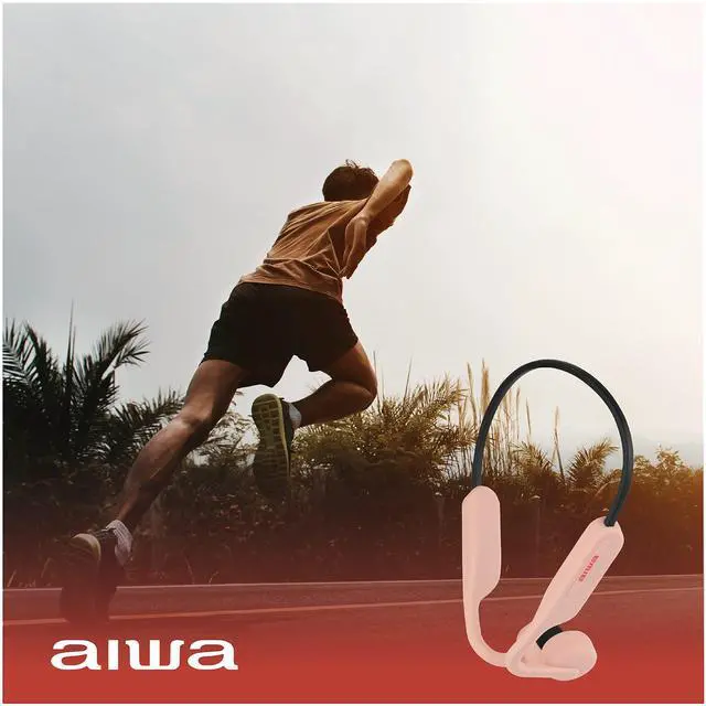 Alt view image 5 of 6 - Bone Conducting Wireless Headphones - Open-Ear Wireless Bluetooth 5.0 Sports Headphones, 6 Hours Playtime, IPX5 Waterproof Earphones for Gym, Running, Hiking, and Cycling, Pink