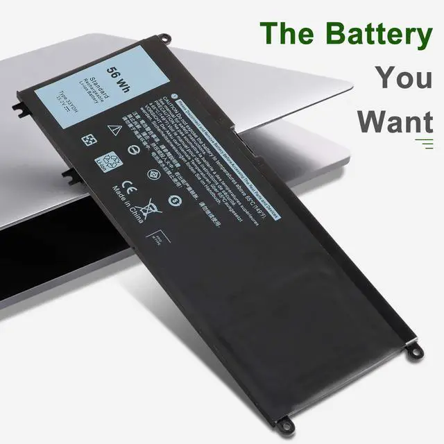 Alt view image 2 of 6 - 56WH 33YDH Laptop Battery for Dell Inspiron 17 7000 G3 G5 G7 | Compatible with 7778 7779 7786 7773 7577 3579 3779 5587 7588, Compatible with Latitude 13 3380 14 3490 15 3590 3580