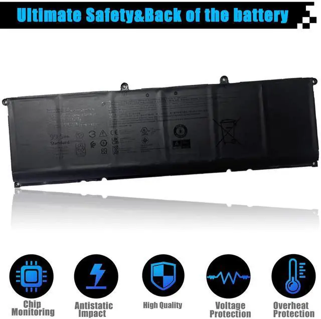 Alt view image 4 of 7 - KV690 Laptop Battery Replacement for Dell Precision 5680 Precision 5690 Series Notebook 06D2HW 0WPYCV 0N7KV9 N7KV9 6D2HW WPYCV 11.55V 99.5Wh 8399mAh 6-Cell