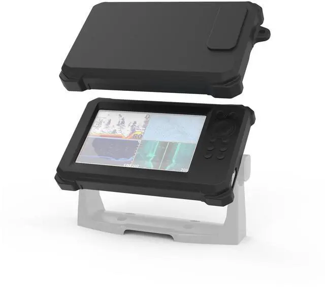 Main image of Fish Finder Silicone Skin Protective Case and Sun Cover for Lowrance Eagle 7 Full-Coverage, Anti-Scratch, Non-Slip CaseBlack