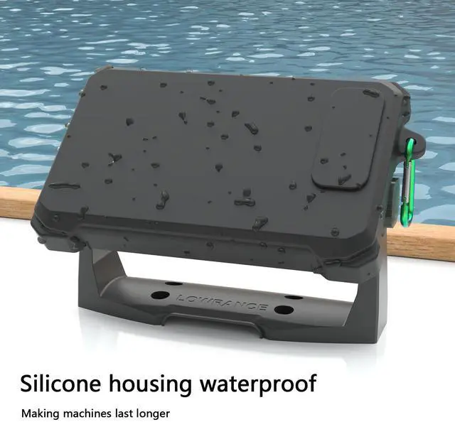 Alt view image 6 of 7 - Fish Finder Silicone Skin Protective Case and Sun Cover for Lowrance Eagle 7 Full-Coverage, Anti-Scratch, Non-Slip CaseBlack