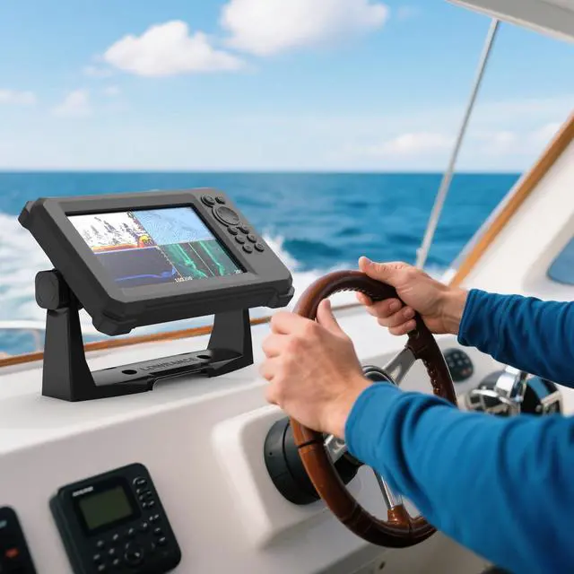 Alt view image 7 of 7 - Fish Finder Silicone Skin Protective Case and Sun Cover for Lowrance Eagle 7 Full-Coverage, Anti-Scratch, Non-Slip CaseBlack