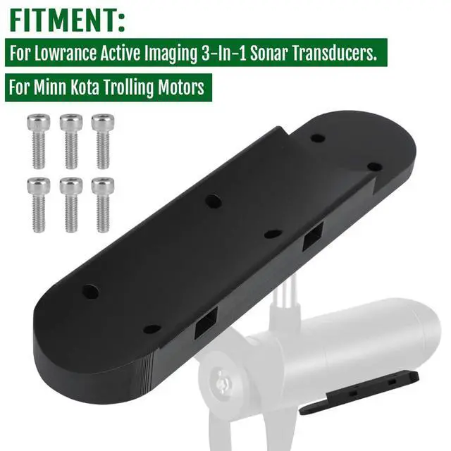 Alt view image 2 of 6 - Active Imaging 3-in-1 Transducer Mount for Trolling Motor ABS Bracket | ABS transducer mount for Active Imaging 3-in-1 on trolling motors, waterproof construction with stable installation