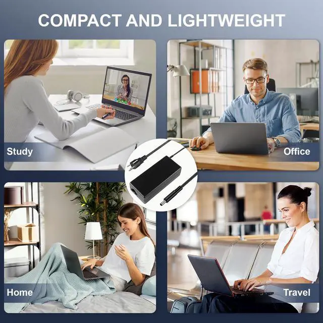 Alt view image 7 of 7 - 90W Charger Compatible with Dell Inspiron 20" 22" 24" 27" Desktop | Fit for Dell Inspiron 7790 7700 7730 7720 7710 5490 5400 5410 5420 5430 3280 3290 4.5mm AC Power Adapter