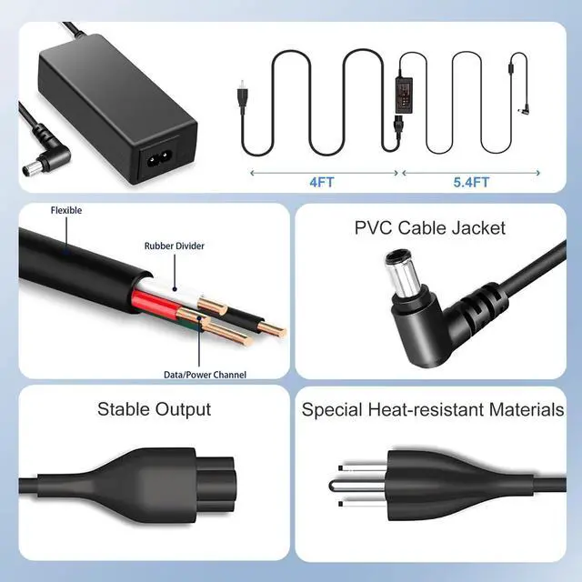 Alt view image 5 of 6 - 90W Laptop Charger Replacement for Sony Vaio PCG Series PCG-71913L PCG-71912L PCG-71315L PCG-71312L PCG-61315L PCG-61611L PCG-61A14L PCG-61317L PCG-81114L PCG-81115L AC Adapter Power Supply Cord