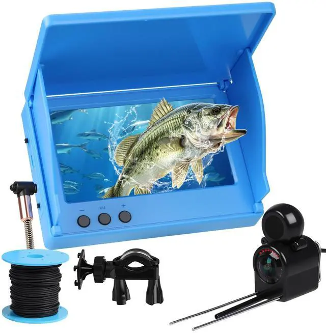 Main image of Underwater Fishing Camera, 4K HD 4.3 Inch IPS Screen, Ice Fishing Camera | 5000mAh Battery, Infrared Night Vision, 220° Wide Angle, IP68 Waterproof, 98ft Cable for Ice Lake Boat Kayak Fishing