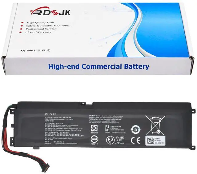 Main image of RC30-0270 Laptop Battery for Razer Blade 15 Base 2018 2019 GTX 1660 Ti RZ09-0270 RZ09-02705E76 RZ09-02705E76-R3U1 RZ09-02705E75-R3U1 RZ09-0300 RZ09-03006 RZ09-03009 RZ09-03006E92 RZ09-03009E97 65Wh