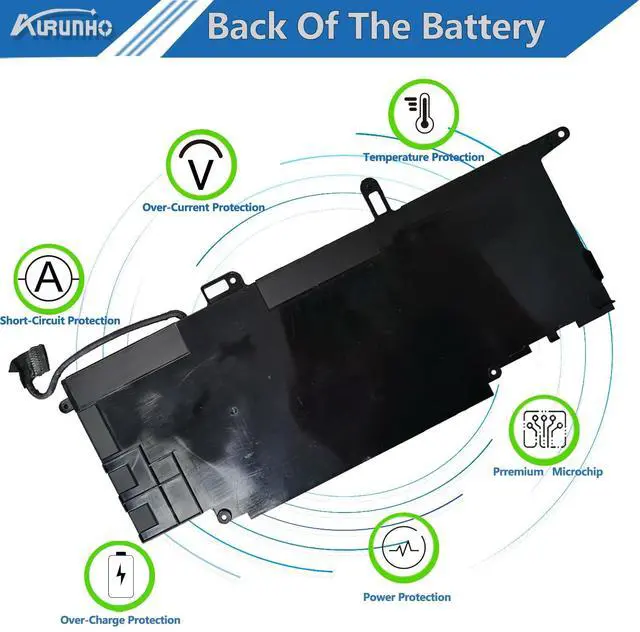 Alt view image 5 of 6 - NF2MW Laptop Battery Replacement for Dell Latitude 7400 2-in-1 Latitude 9410 2-in-1 Series Notebook P110G P110G001 7146W 08W3YY 085XM8 C76H7 0C76H7 0G8F6M