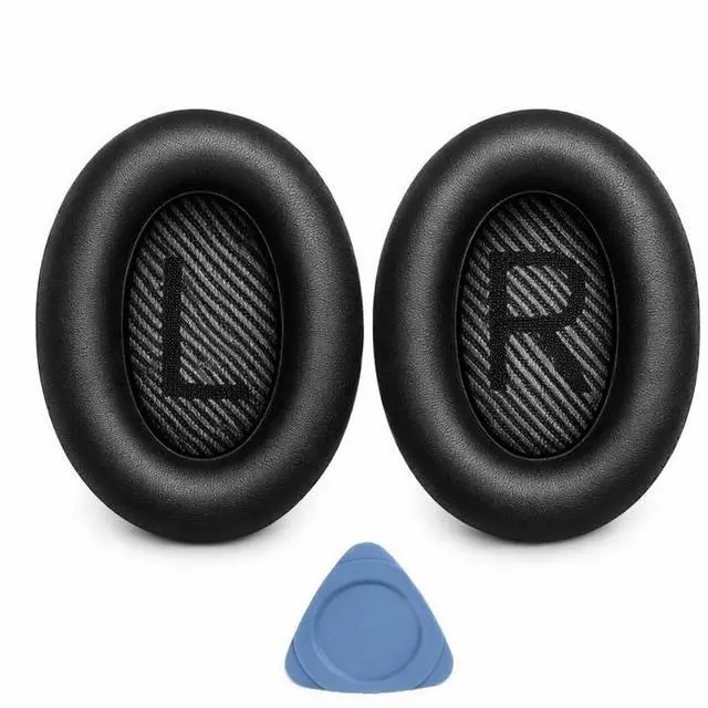 Main image of Replacement Ear Pads for Bose QC35 and QC35 II | EarPads Cushions with Noise Isolation Memory Foam, Softer Protein Leather, Added Thickness