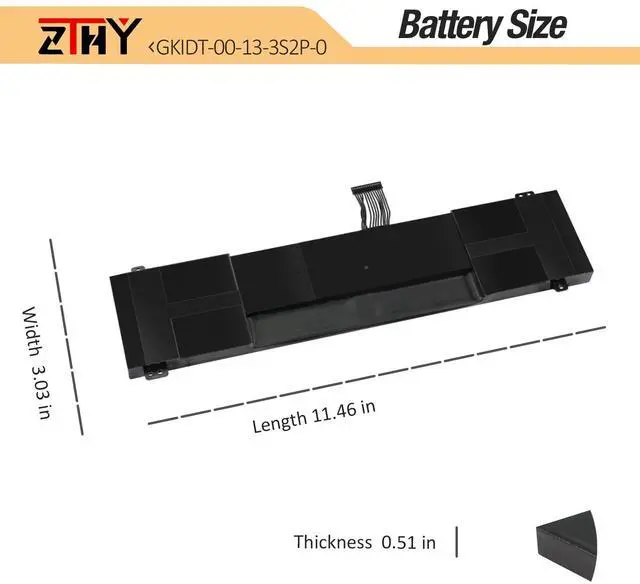 Alt view image 7 of 7 - GKIDT-03-17-3S2P-0 Laptop Battery Replacement for Adata XPG Xenia 15 | For Schenker XMG Fusion 15 XFU15L19 Eluktronics MAG-15 Aftershock Vapor 15 Pro 2021 Intel X15 LAPKC71F GKIDT-00-13-3S2P-0