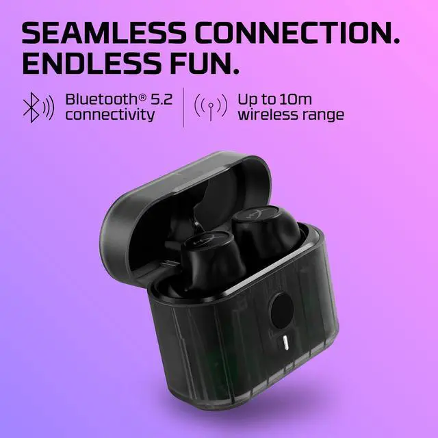 Alt view image 3 of 6 - Cirro Buds Pro True Wireless Earbuds, Active Noise Cancellation, ANC, Ambient Sound Mode, Low Latency, Bluetooth 5.2, IPX4, Fast Charge, PC, Nintendo Switch, Mobile - Black