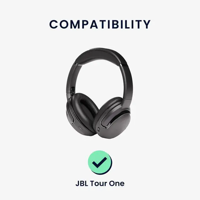 Alt view image 2 of 7 - Ear Pads Compatible with JBL Tour One Earpads - 2X Replacement for Headphones - Black