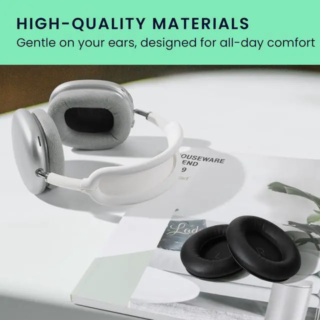 Alt view image 5 of 7 - Ear Pads Compatible with JBL Tour One Earpads - 2X Replacement for Headphones - Black