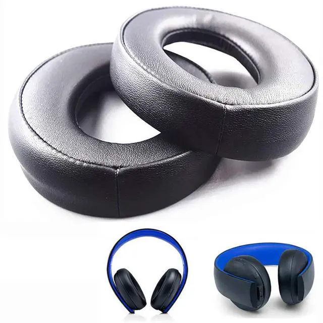 Main image of CECHYA-0083 Replacement Ear Pads Ear Pads for Sony Gold Wireless PS3 PS4 7.1 Virtual Surround Headphones (Black)