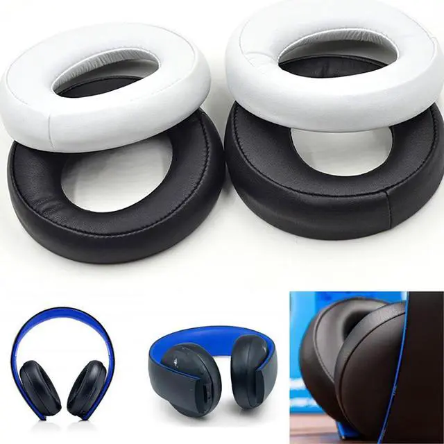 Alt view image 7 of 7 - CECHYA-0083 Replacement Ear Pads Ear Pads for Sony Gold Wireless PS3 PS4 7.1 Virtual Surround Headphones (Black)