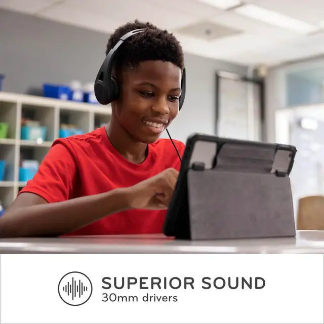 Alt view image 5 of 6 - TWT Audio Ergo TW103 Noise Reducing Ergonomic Headphone - USB-C Connection | Wired Headphones, Durable, For Classrooms, School, Students, Teachers, Universal Device Compatibility