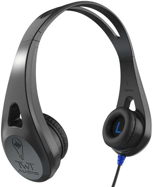 Main image of TWT Audio Ergo TW102 Premium On-Ear Headphone - USB-A Connection | Wired Headphones, Durable, For Classrooms, School, Students, Teachers, Universal Device Compatibility