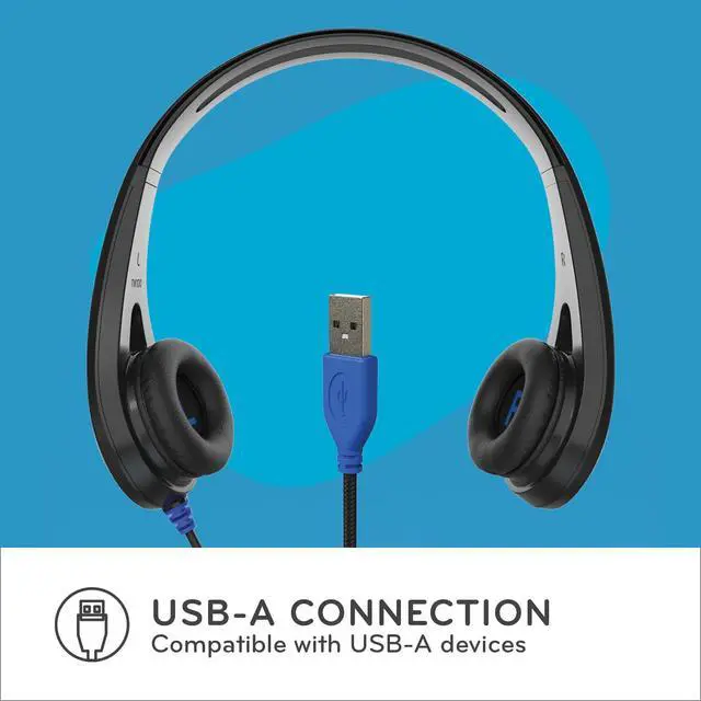 Alt view image 4 of 6 - TWT Audio Ergo TW102 Premium On-Ear Headphone - USB-A Connection | Wired Headphones, Durable, For Classrooms, School, Students, Teachers, Universal Device Compatibility
