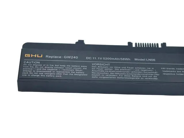 Alt view image 2 of 6 - Premium Battery 58Wh Compatible with Dell Inspiring 1545 Module Type X284G RN873 GW240 1525 Recharges Over 500 Times