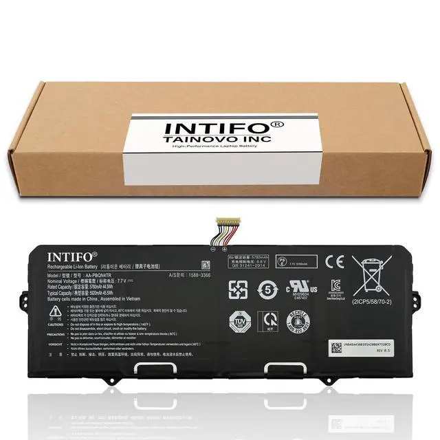 Alt view image 2 of 7 - 45.5Whr AA-PBQN4TR Laptop Battery Compatible with Samsung Galaxy Chromebook 2 XE530QDA 13.3" Series XE530QDA-KA1US XE530QDA-KA2US XE530QDA-KB1US XE530QDA-KB2US Notebook BA43-00395A