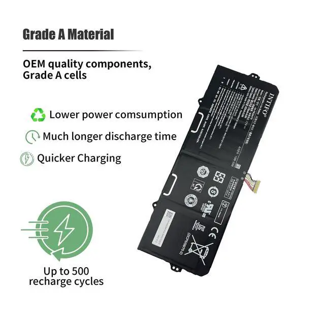 Alt view image 4 of 7 - 45.5Whr AA-PBQN4TR Laptop Battery Compatible with Samsung Galaxy Chromebook 2 XE530QDA 13.3" Series XE530QDA-KA1US XE530QDA-KA2US XE530QDA-KB1US XE530QDA-KB2US Notebook BA43-00395A
