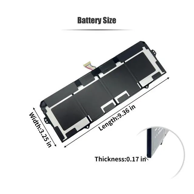 Alt view image 6 of 7 - 45.5Whr AA-PBQN4TR Laptop Battery Compatible with Samsung Galaxy Chromebook 2 XE530QDA 13.3" Series XE530QDA-KA1US XE530QDA-KA2US XE530QDA-KB1US XE530QDA-KB2US Notebook BA43-00395A
