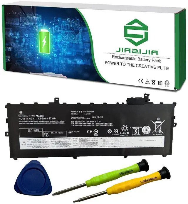 Main image of 01AV431 Laptop Battery Replacement for Lenovo ThinkPad X1 Carbon 5th Gen 2017 6th Gen 2018 Series SB10K97588 01AV430 SB10K97587 01AV494 SB10K97586 01AV429 SB10K97586 11.52V 57Wh 4950mAh