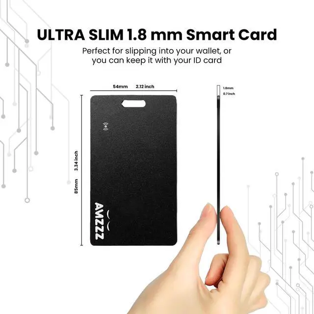 Alt view image 3 of 7 - MFi Certified Wallet Tracker Card Compatible with Find My App, Slim 0.07in | 100dB Loud Ring for Location Rechargeable Item Finder, IP68 Waterproof Bluetooth Tracker Left Behind Alerts