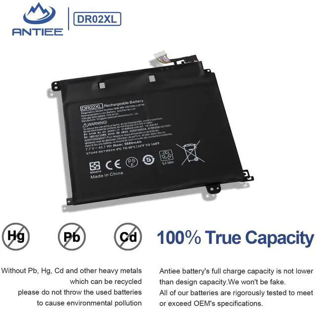 Alt view image 4 of 6 - DR02XL Laptop Battery for HP Chromebook 11 G5 11-V000/11-V002DX Series | 859357-855,859027-421,TPN-W123,859027-1C1,HSTNN-IB7M,859027-121,DR02043XL,855710-001,7.7V 43.7Wh