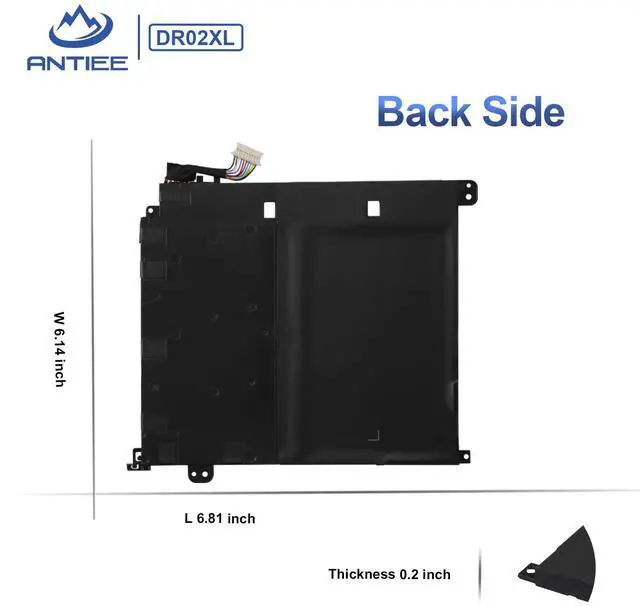 Alt view image 6 of 6 - DR02XL Laptop Battery for HP Chromebook 11 G5 11-V000/11-V002DX Series | 859357-855,859027-421,TPN-W123,859027-1C1,HSTNN-IB7M,859027-121,DR02043XL,855710-001,7.7V 43.7Wh
