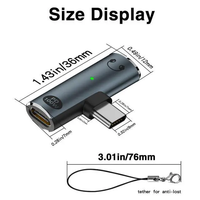 Alt view image 6 of 7 - USB C to 3.5mm Headphone and Charger Adapter, 2 in 1 Type-C to 3.5mm Audio Hi-Res with PD Fast Charging Dongle Adapter for iPhone 15/16 Pro/Max, Samsung Galaxy S24/S23, iPad Pro(Gray)