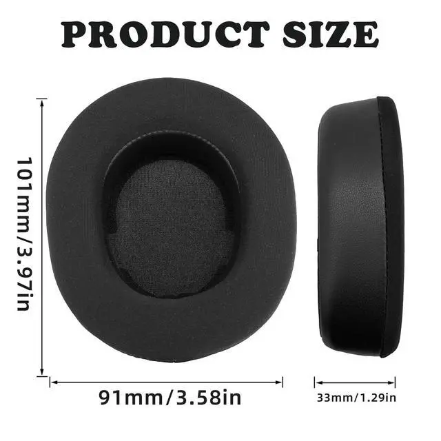 Alt view image 2 of 7 - Cooling Gel Replacement Earpads Cushions for Arctis Nova Pro Wireless ONLY Gaming Headset Noise Cancelling Foam Black (CP-NOVAPRO-BK)