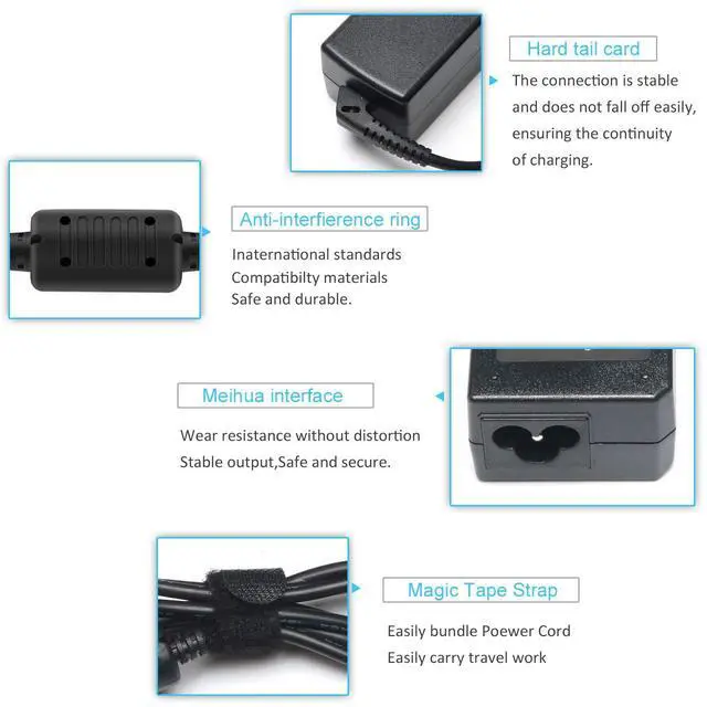 Alt view image 4 of 7 - 65w 20V Charger Compatible with Lenovo IdeaPad G560 G580 Y410P Y500 B560 B570 B575 G570 G585 G780 N580 N585 N586 Y400 Y480 Y580 Z560 Z565 Z570 Z575 Z580 Z585 P400 P500 U310 U410 V570 M30-70