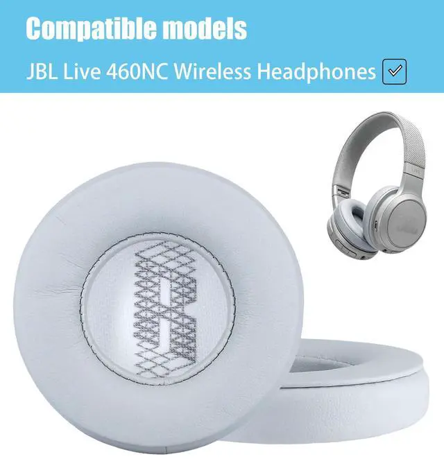 Alt view image 2 of 5 - Replacement earpads Compatible with JBL Live 460NC Headphones | Gray/high-density sound-isolating soft ear pads, protein leather material