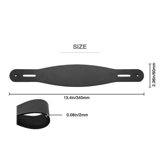 Alt view image 2 of 7 - Genuine Leather Headband Strap -Compatible with AKG K240,K240 MKII,K240S,K241,K242,K270,K271,K271 MKII,K272,K280,M220 Headphones,Premium Handcrafted,Durable,Lightweight