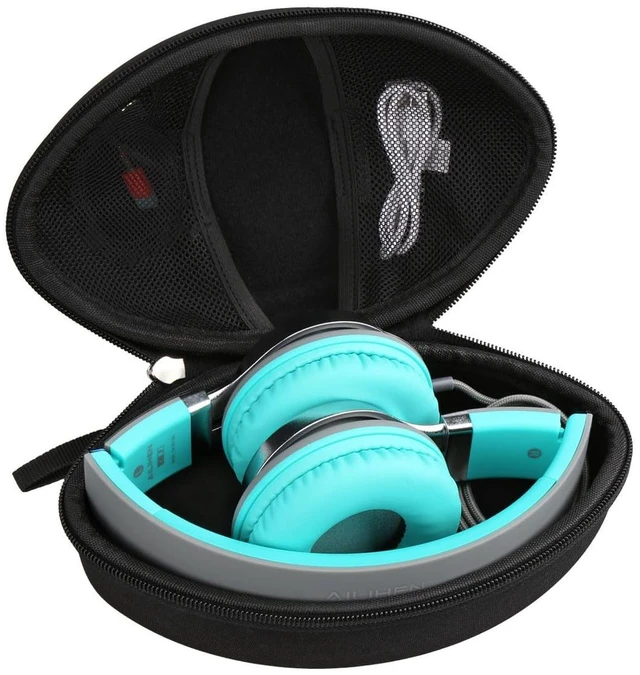 Main image of Case for Artix CL750 / AILIHEN C8 MS300 Kids Headphones -Black (Case Only) Portable Hard Bag, Soft Inner Lining Protects Headphones, the Mesh Pocket Stores USB Cables