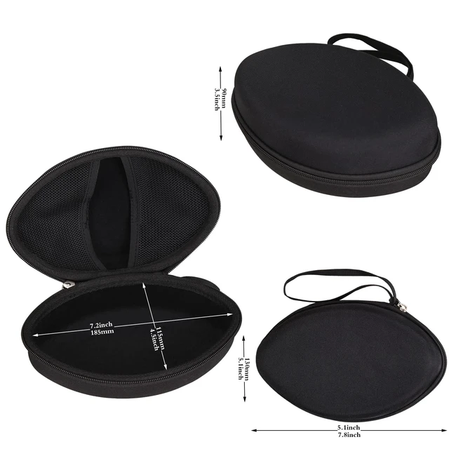 Alt view image 6 of 7 - Case for Artix CL750 / AILIHEN C8 MS300 Kids Headphones -Black (Case Only) Portable Hard Bag, Soft Inner Lining Protects Headphones, the Mesh Pocket Stores USB Cables
