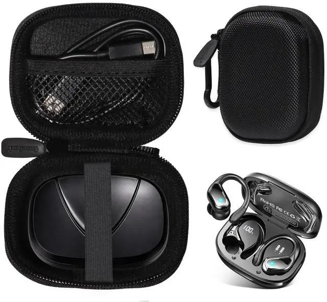 Main image of Case for Ltinist BX27 Wireless Earbud, Bluetooth 5.4 Headphones IP7 Waterproof Sport (Black)