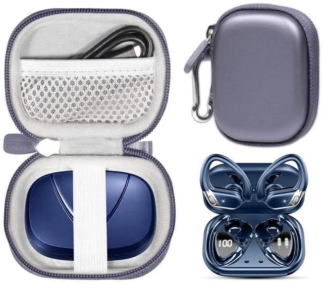 Main image of Case for Ltinist BX27 Wireless Earbud, Bluetooth 5.4 Headphones IP7 Waterproof Sport (Blue)