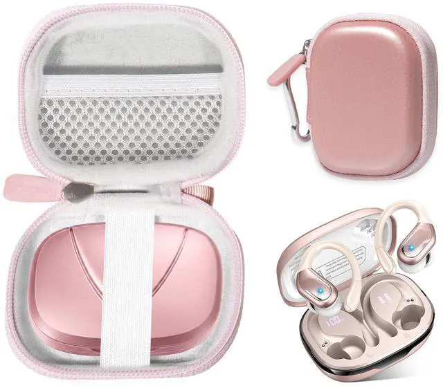 Main image of Case for Ltinist BX27 Wireless Earbud, Bluetooth 5.4 Headphones IP7 Waterproof Sport (Rose Gold)